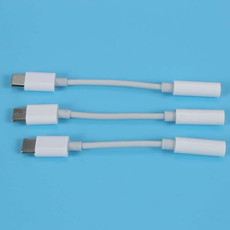 3pcs Type C to 3.5mm Headphone Audio Adapter(black)