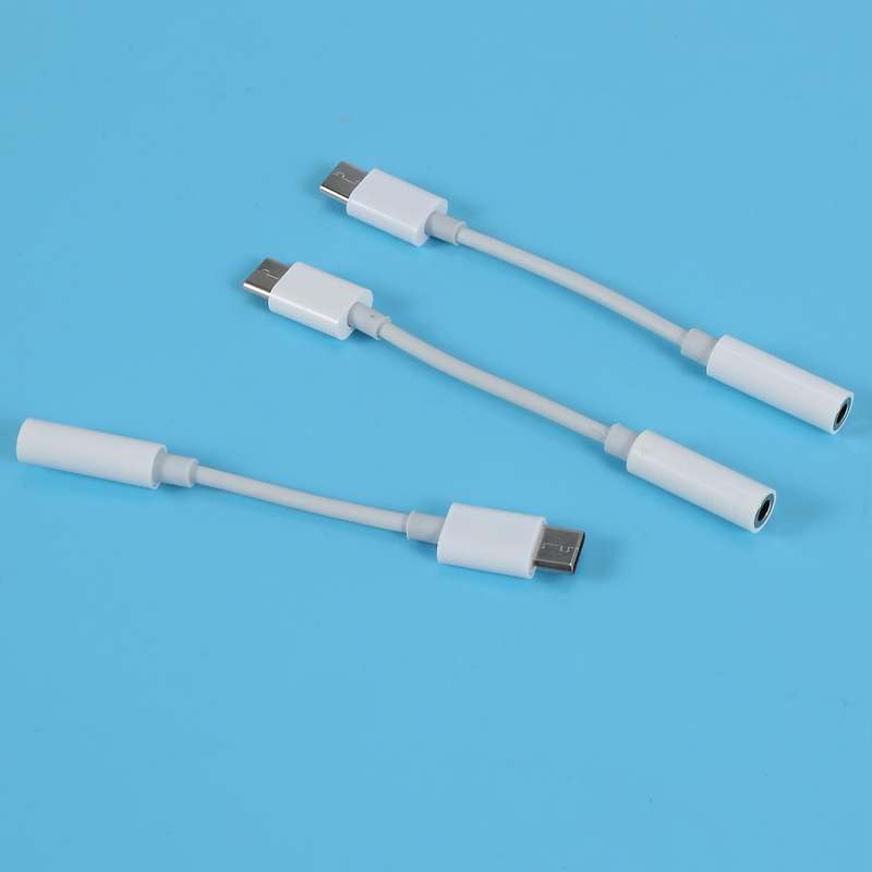 3pcs Type C to 3.5mm Headphone Audio Adapter(black)