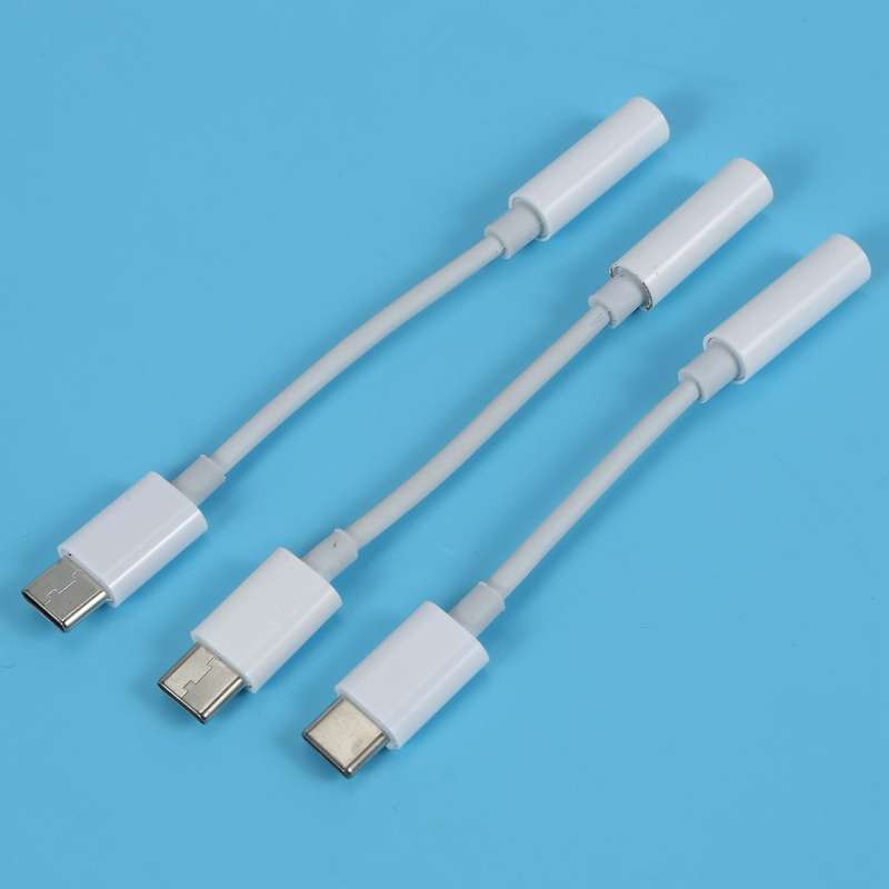 3pcs Type C to 3.5mm Headphone Audio Adapter(black)