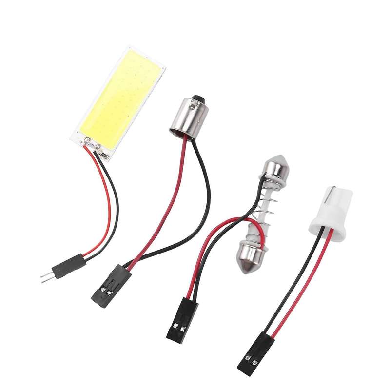 T10 501 W5w Ba9s Festoon Dome 36 Led Panel Light Bulb Pure White