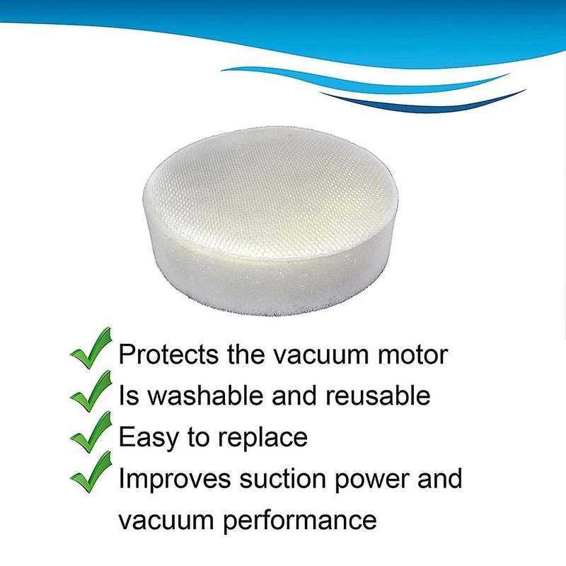 6 Packs Reusable Foam Filters for Hoover Platinum Stick and Sh20030