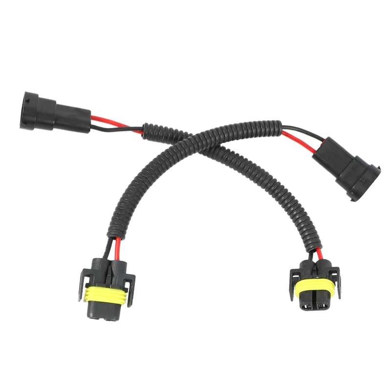2pcs 9006 to H11 H8 Headlight Fog Light Conversion Connector Wiring