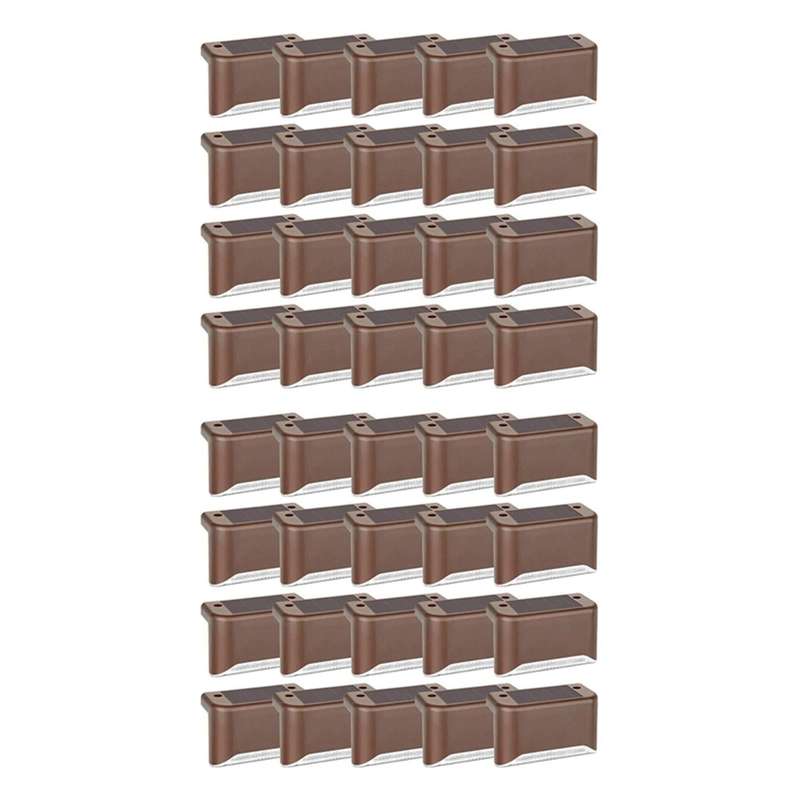20 Pack Solar Deck Lights, for Patio, Stairs, Yard (warm White)