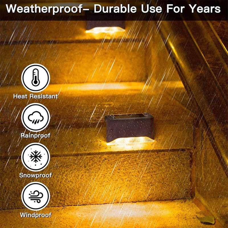 20 Pack Solar Deck Lights, for Patio, Stairs, Yard (warm White)