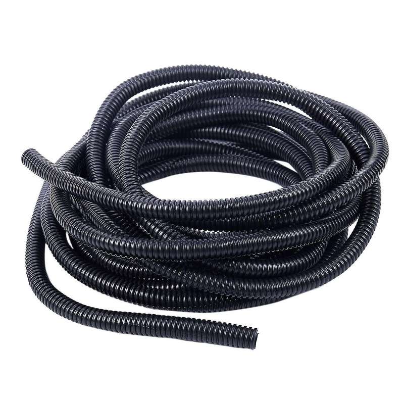20 Ft  Split Wire Loom Conduit Polyethylene Tubing Black 10mminnerdiameter