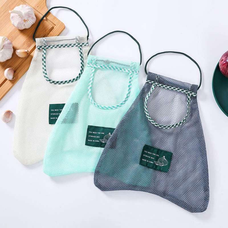 3 Pcs Foldable Hanging Storage Pocket Breathable Reusable Bag