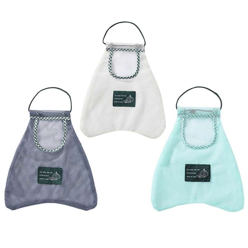 3 Pcs Foldable Hanging Storage Pocket Breathable Reusable Bag