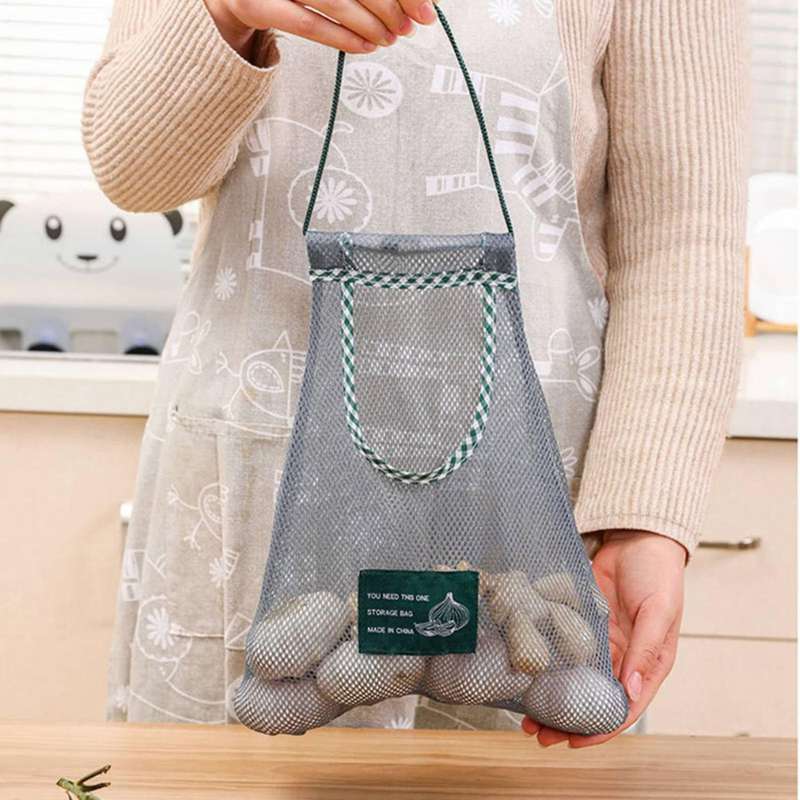 3 Pcs Foldable Hanging Storage Pocket Breathable Reusable Bag