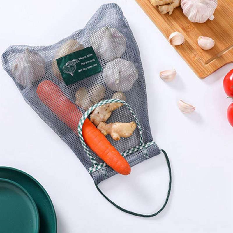 3 Pcs Foldable Hanging Storage Pocket Breathable Reusable Bag