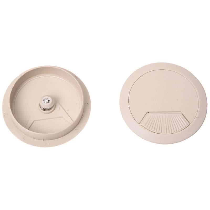 5 Pcs 70mm Dia Round Grommet Cable Hole Covers for Computer Desk