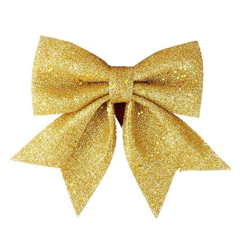 Golden Christmas Bow Christmas Tree Decoration Christmas Ornament
