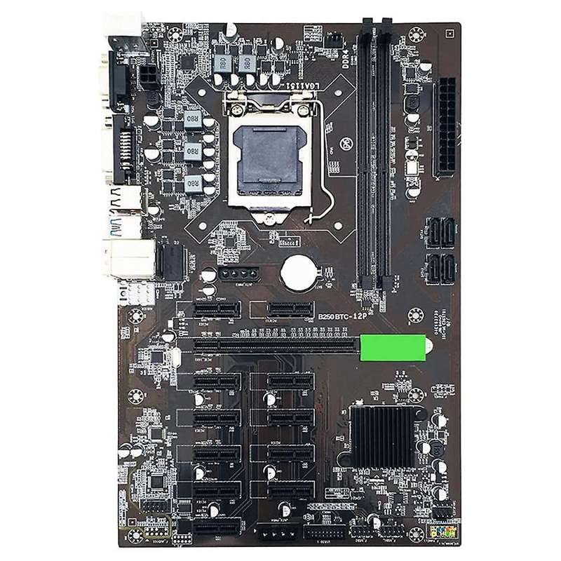 Btc-b250 Mining Motherboard +g4400 Cpu+ 8g Memory Stick + Switch Line