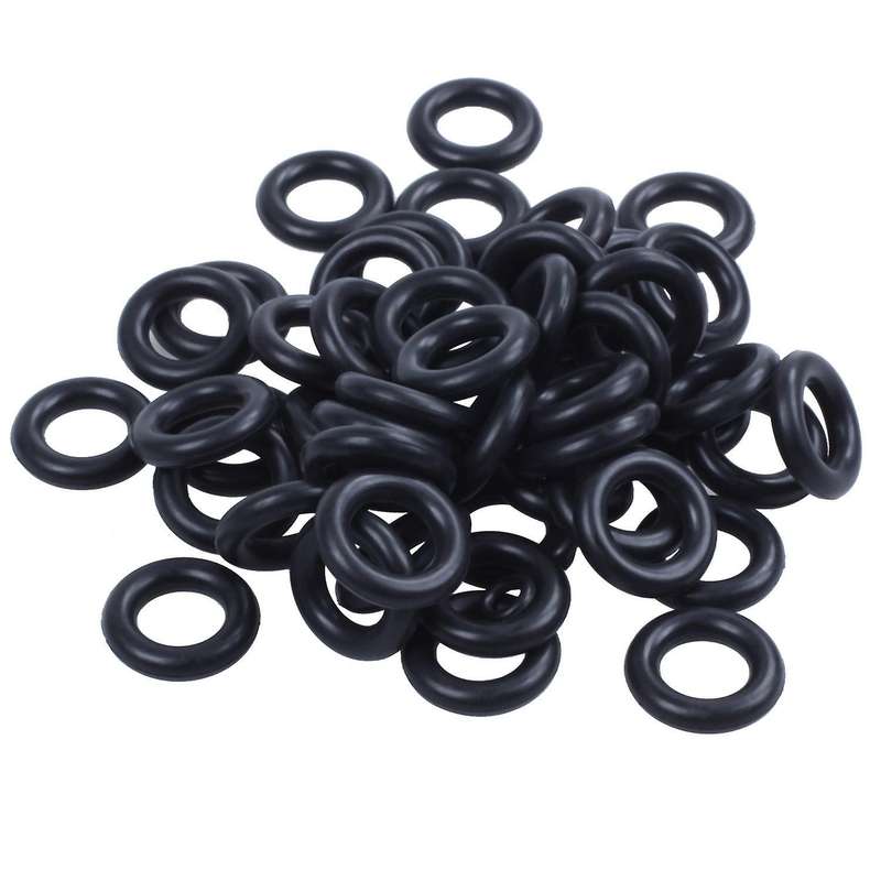 50x Black 16mm Od 9mm Inner Dia Nitrile Rubber O-ring Oil Seal Gasket