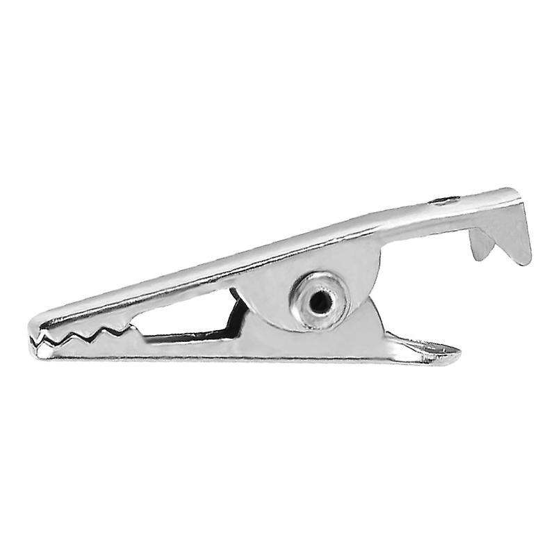 100pcs 1.06in / 27mm Mini Metal Alligator Clips, Crocodile Clamps