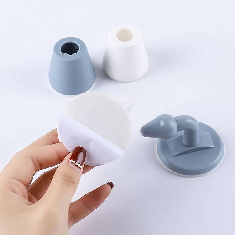 Door Stops Anti-bump Door Holder Buffer for Ceramic Tile Floor(gray)