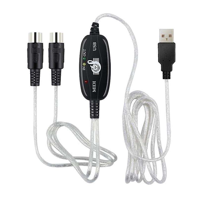 Usb to Midi 5pin Cable Converter for Piano Electronic Instruments