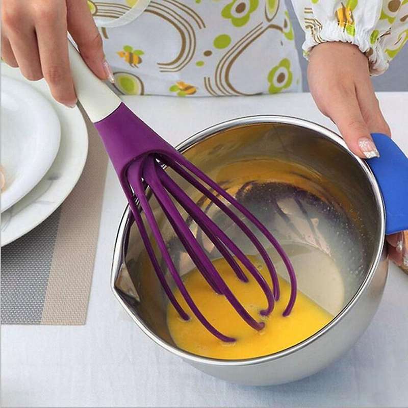 Durable Whisk, Kitchen Hand Mixer, Cooking Tools Purple