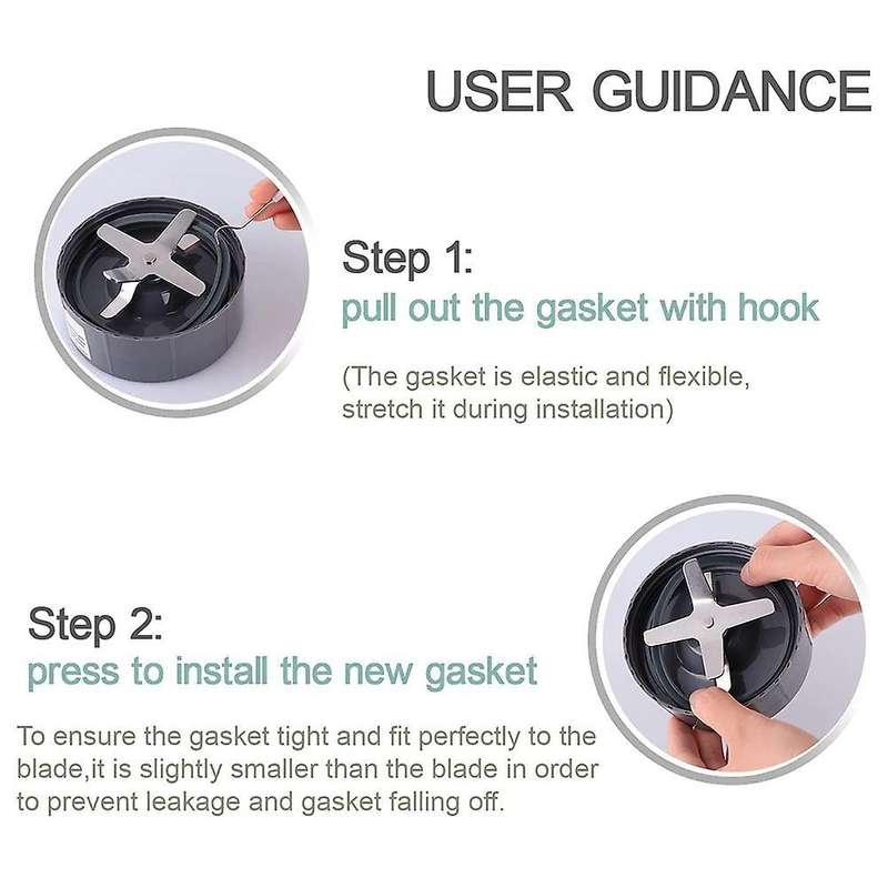 6 Pcs Gasket Replacement, Parts for Nutribullet Pro Blender 900w