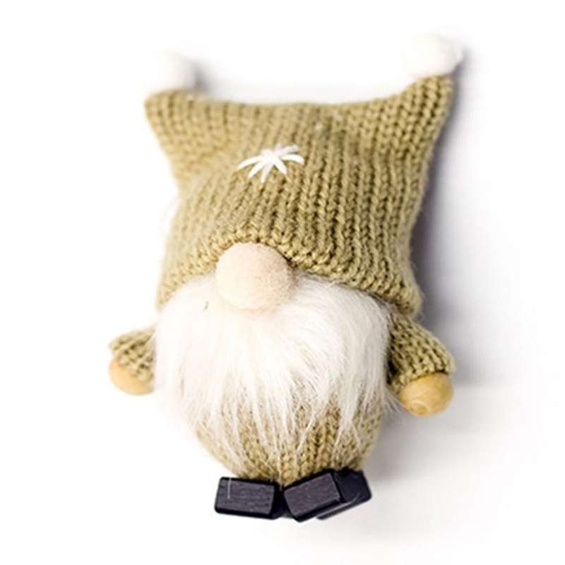 Christmas Lovely Faceless Doll Dwarf Plush Doll Handmade Pendant,f