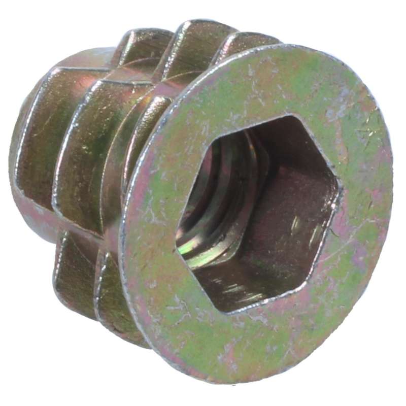 30 Pcs M6x10mm Hex Socket Screw In Thread Insert Nut for Wood