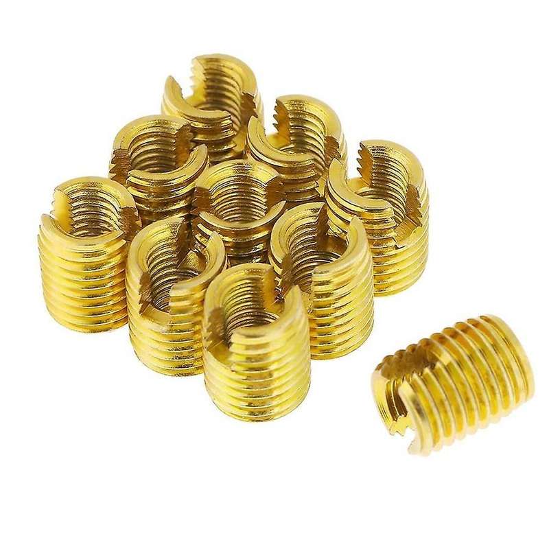 10pcs M8 X M5 X 10mm Self Tapping Insert Nuts for Thread Repairing