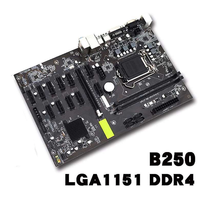 B250 Motherboard Set for Lga 1151 with G3900 Cpu 12 for Bitcoin Eth