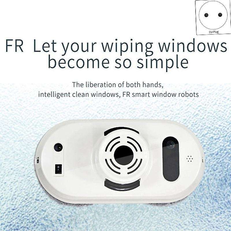Automatic Window Cleaning Robot for Indoor Outdoor,white,eu Plug
