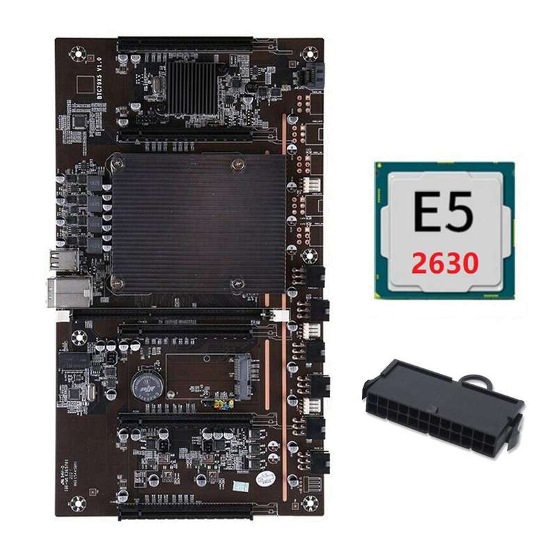 X79 H61 Btc Miner Motherboard with E5 2630 Cpu for Btc Miner Mining