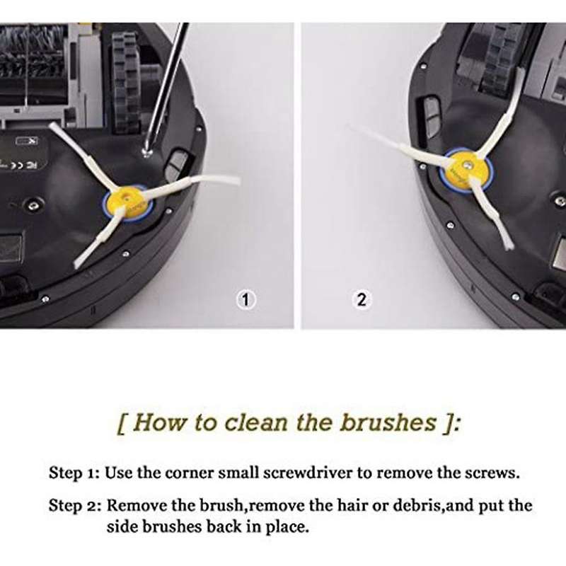 3-armed Side Brush, Accessories for Roomba 500 600 700 Series Vacuum