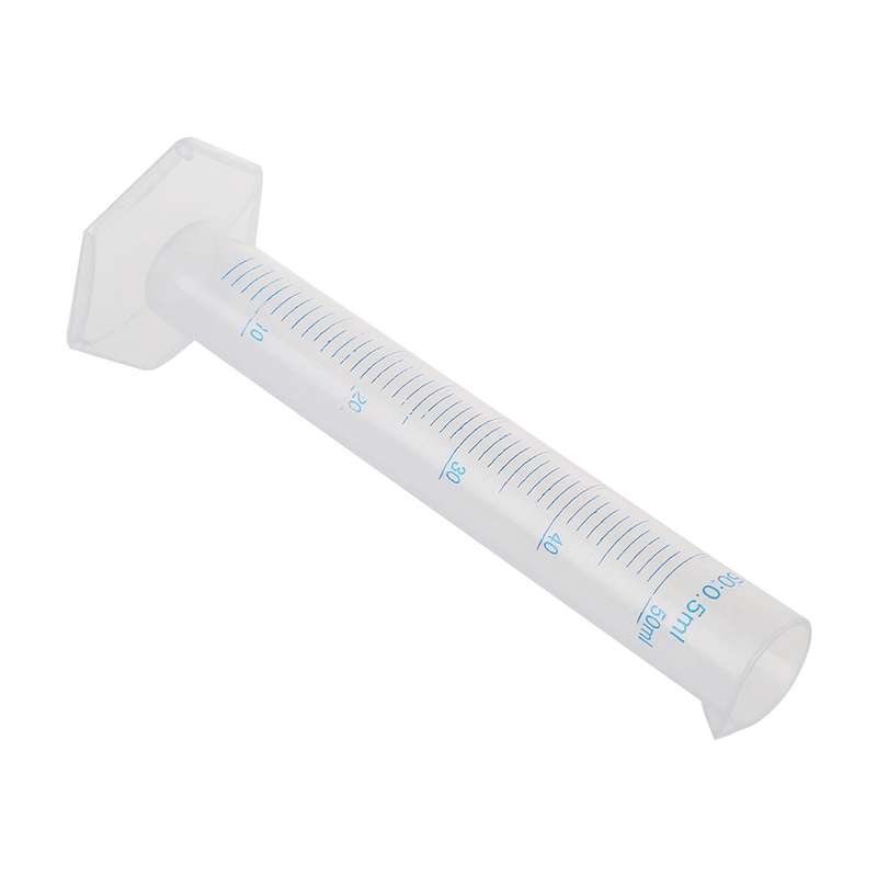 2x Height Of 17cm Graduated Cylinder 50ml Plastic
