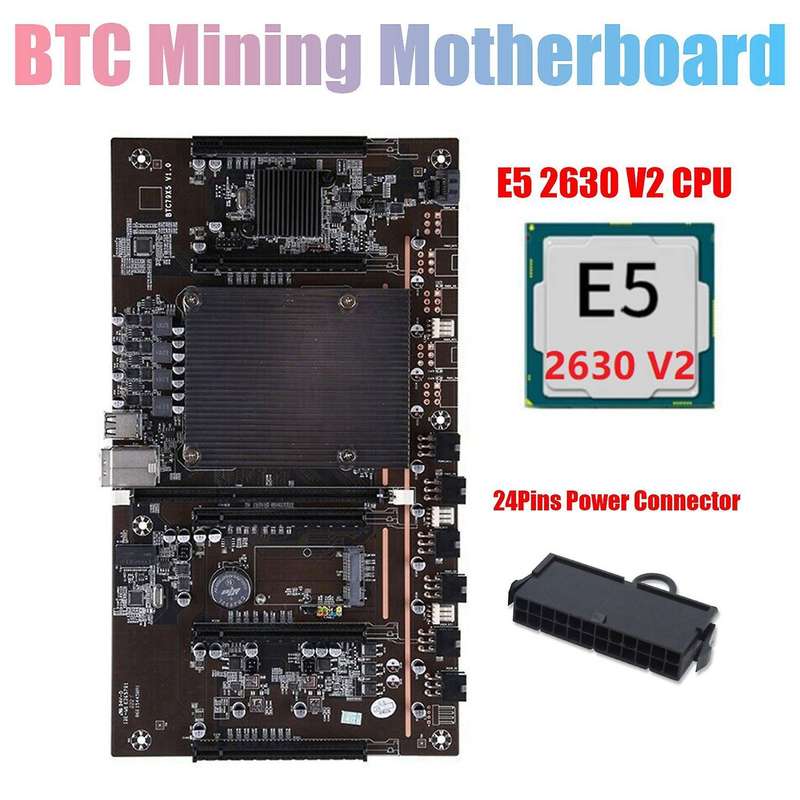 X79 H61 Btc Miner Motherboard Support 3060 3070 3080 Gpu with E5 Cpu