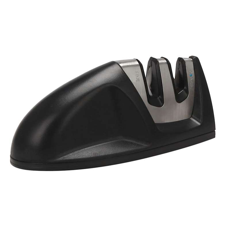 2-stage Knife Sharpener Kitchen Sharpener with Non-slip Grip, Black