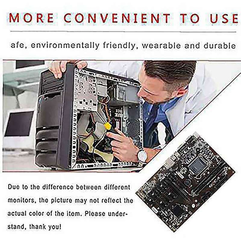 B250b Btc Mining Motherboard with G3900 Cpu+2x8g Ddr4 Sata3.0 Usb3.0