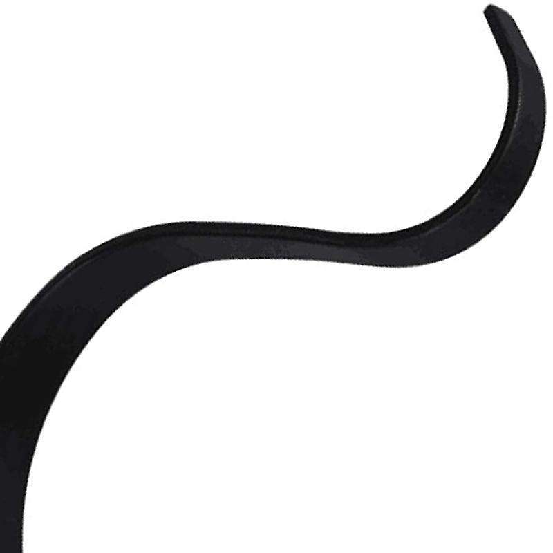 4.5inch S Shape Wall Hanging Flower Pot Bracket Hook Iron Black