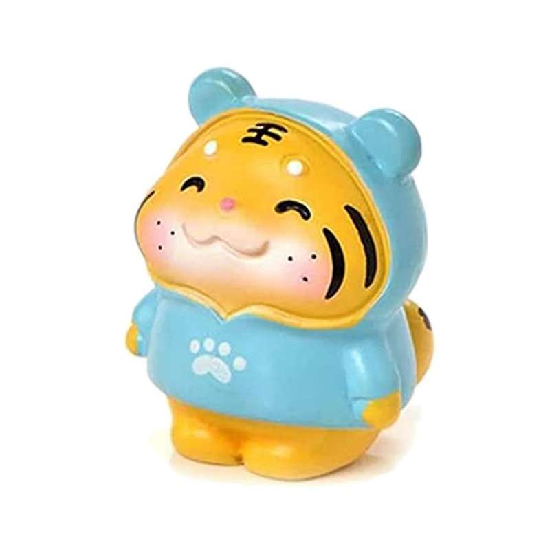 Home Decor Desktop Tiger Statues Diy Garden Ornament Tiger Figurine E