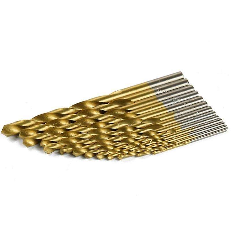 13pc 1.5-6.5mm Round Shank Twist Drill Bit Set