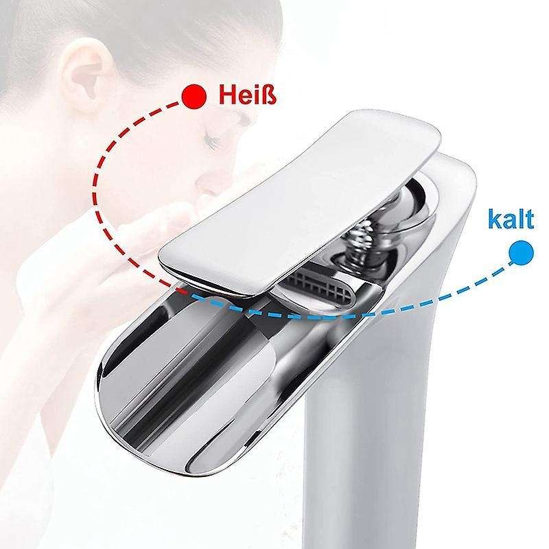 Bathroom Sink / Washbasin Mixer Tap Fitting Bathroom Waterfall Basin