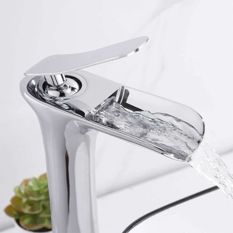 Bathroom Sink / Washbasin Mixer Tap Fitting Bathroom Waterfall Basin