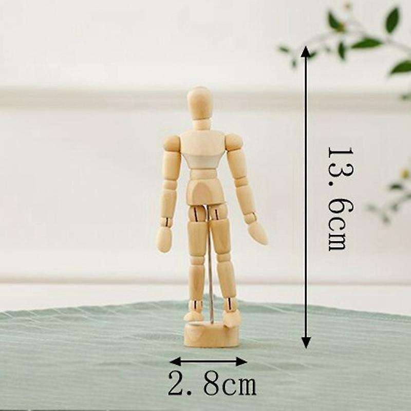 Adjustable Wooden Doll Ornaments Creative Ornaments Home -mini