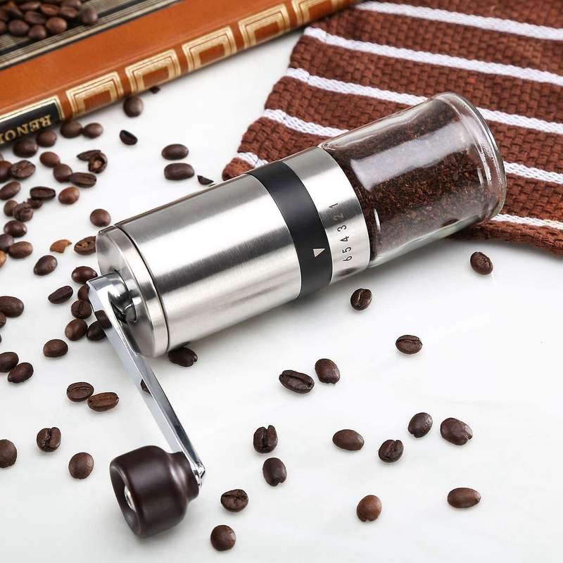 Manual Coffee Grinder - Hand Coffee Mill with Ceramic Burrs