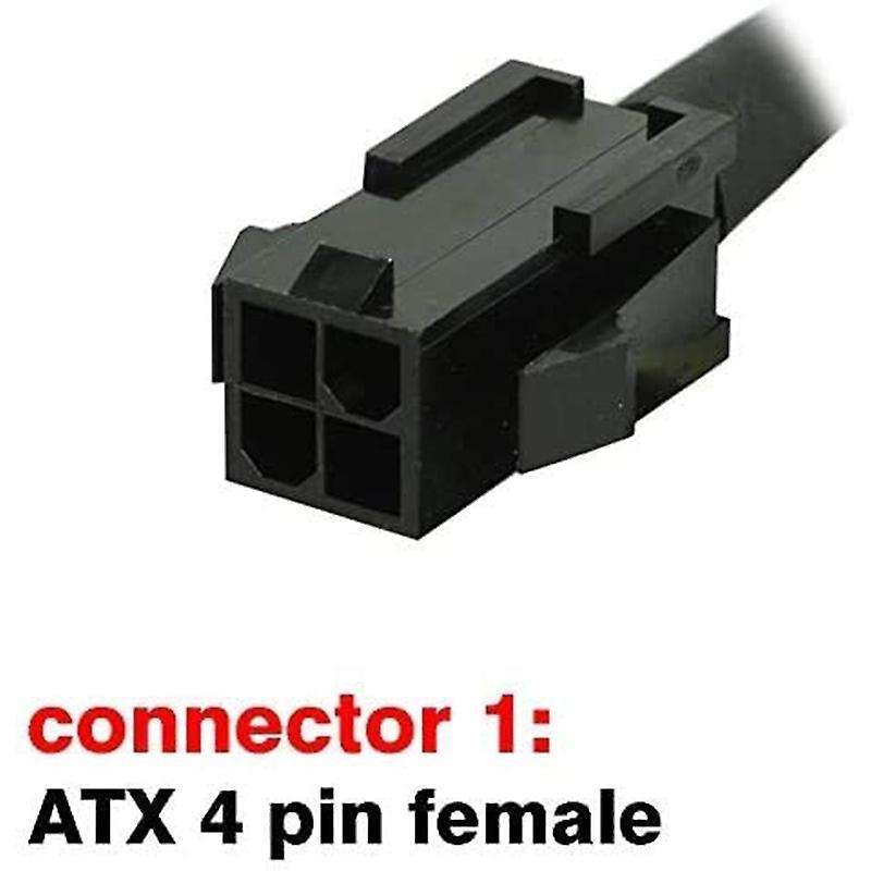 Atx 4 Pin Female to Motherboard Pin Male Eps 12v Converter Adapter