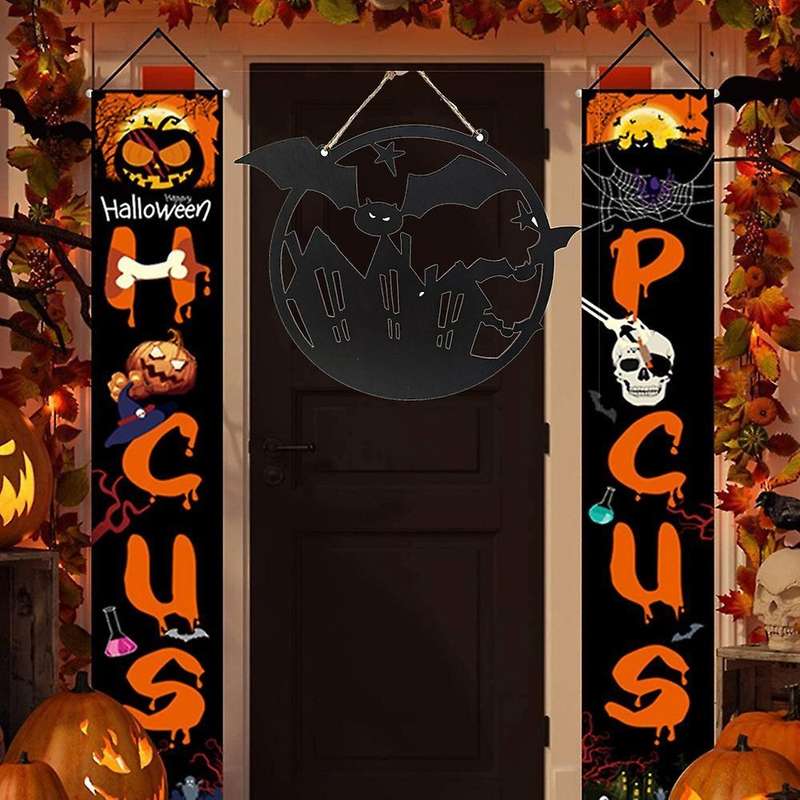 1pc Halloween Bat Listing Pumpkin Ornaments Ghost Party Decoration