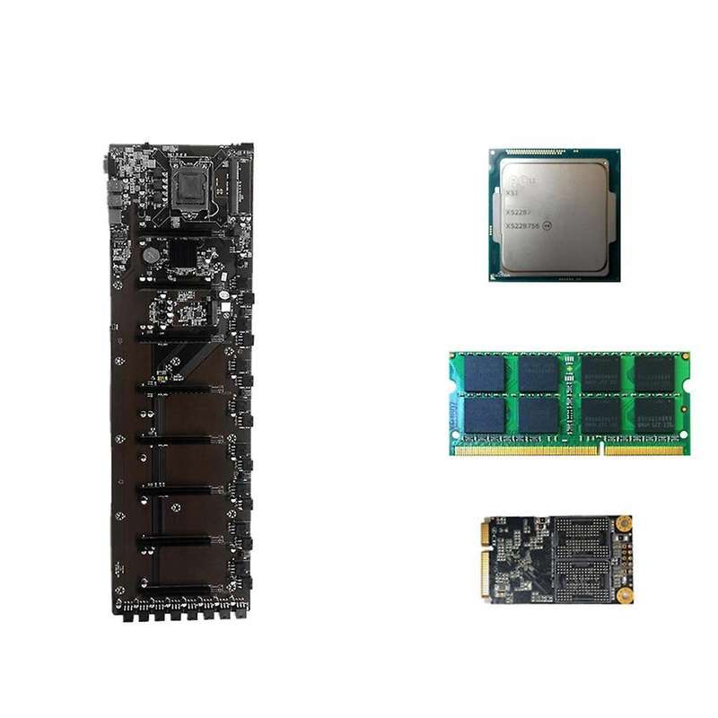 8 Card Slot Btc Solid State Capacitor Hm65 Multi Card Motherboard
