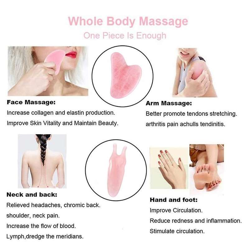 Nose Scraper V Face Thin Face Hand Massage Tool Gua Sha Board -1