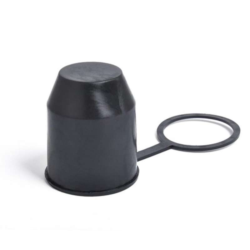 Black Tow Bar Ball Push-in Type Cover Cap Car Hitch Towball Trailer