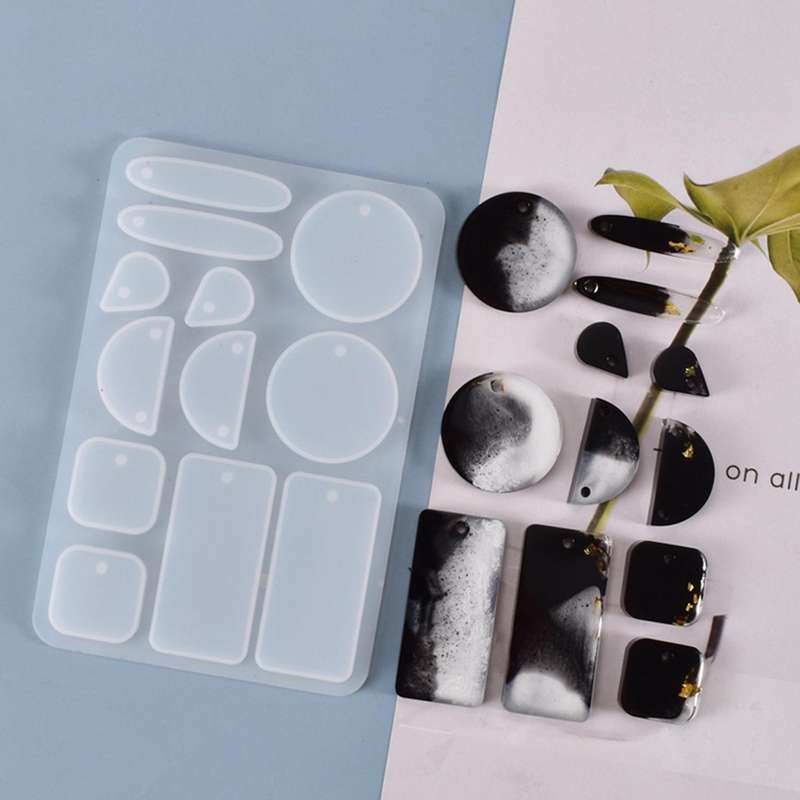 Earrings Casting Silicone Mould Diy Crafts Crystal Epoxy Resin Mold