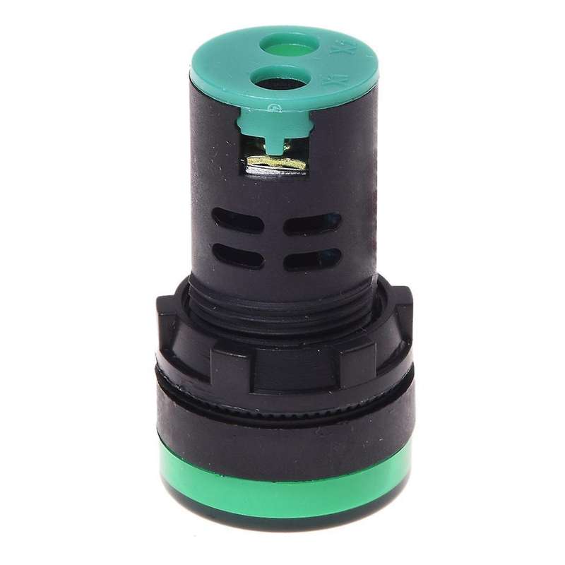 Panel Mount Green Pilot Light Signal Indicator Lamp Ac Dc 24v
