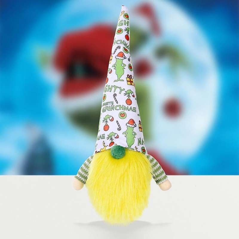 Gnome Plush Doll for Christmas Decorations Xmas Party Table Decor, B