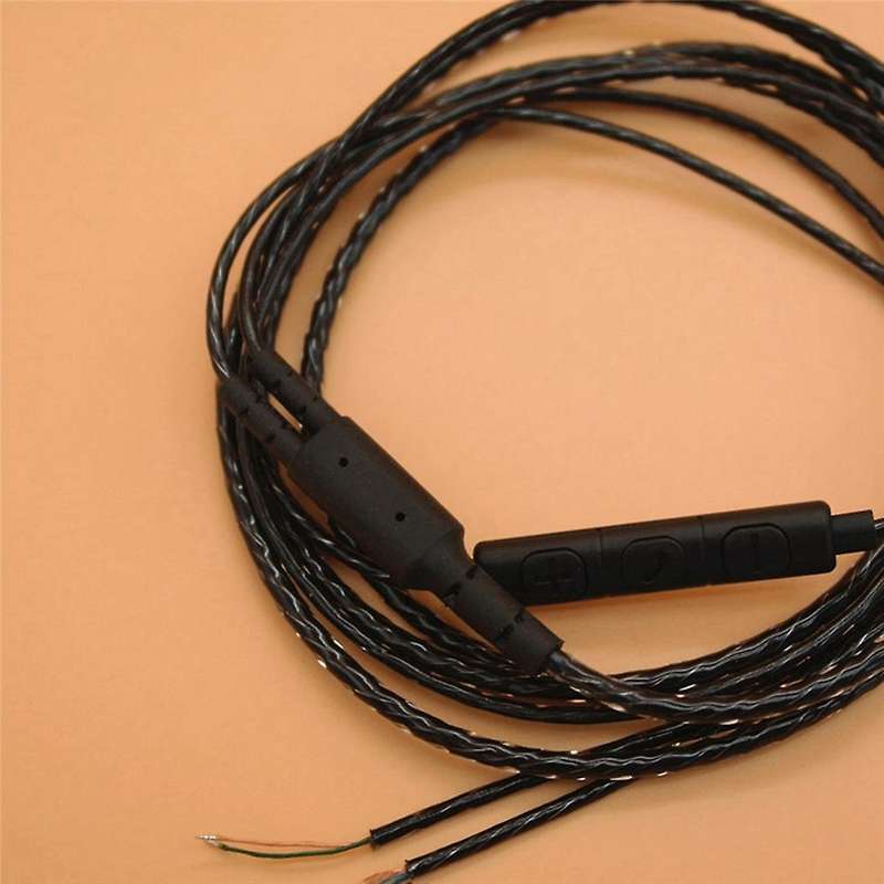 3.5mm Jack Diy Earphone Audio Cable Controller Repair, Plastic Type