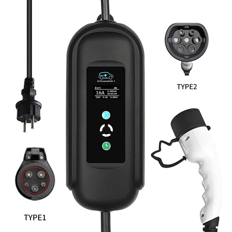 Ev Charger Cable Iec62196 Type 2 Portable Charger for All Ev Cars